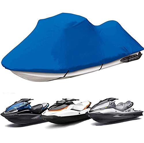 Housse Jet Ski Universel Tissu Oxford 600D Imperméable Bleu pour Bateau 136-145"