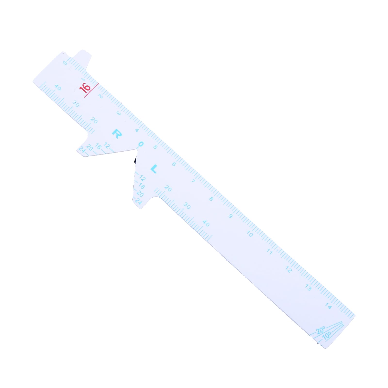 Yesglasses Ruler Pd Ruler Pupillary Distance Ruler 4 Pcs White Straight Edge PD Ruler ...