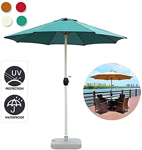 Parasol para jardín y terraza de 2.7 metros con manivela resistente 6