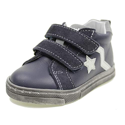 Baskets 23 Balocchi bébé avec semelle souple et maintien cheville bleu marine