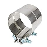 BETTERCLOUD 3.5' Stainless Exhaust Band Clamp Step Clamps for Catback Muffler Downpipe