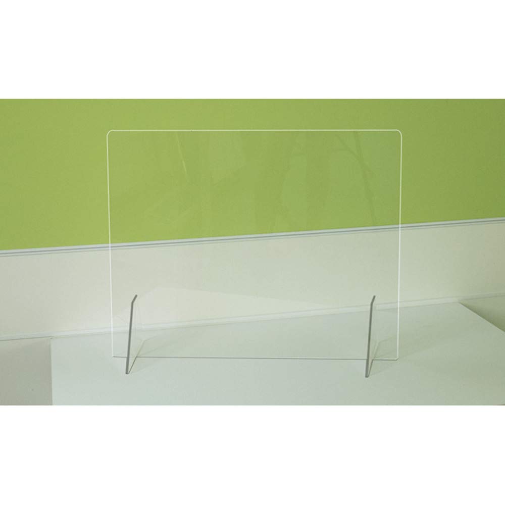 Pantalla protectora de plexiglás para cafeterías y tiendas minoristas, 60 x 50 cm, ideal para cajeros y recepcionistas, barrera de película C
