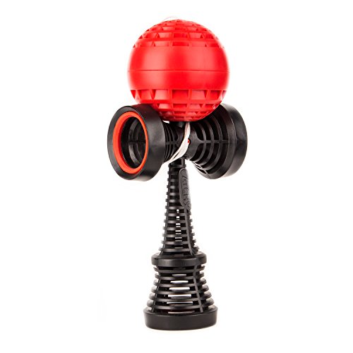 YoYo Factory Catchy AIR Kendama - Rouge (Jouet Traditionnel Japonais, du Débutant Au Professionnel, Design Unique)