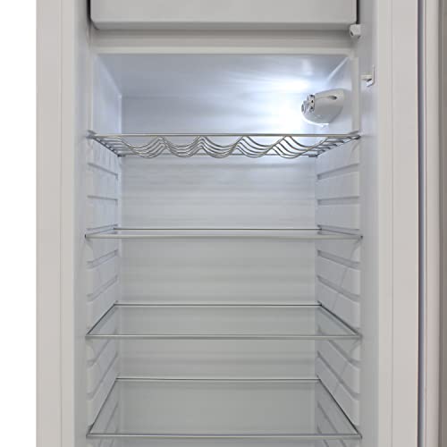 Brama BR-RETRO-01-W Fridge With Top Freezer 9.9 Cu.Ft. Full Refrigerator For Apartment, Condo, House, Kitchen, 24-Inch, White thumb #3