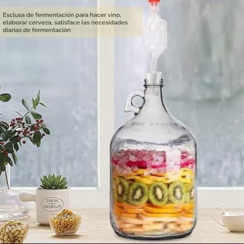 Miniatura 4 de Bloqueo De Aire De Fermentación, 3pcs Válvula De Escape De Fermentación, Airlock Fermentacion Con 3pcs De Tapón, Tubo De Fermentación Para Alcohol Para La Fermentación Del Vino A La Casa