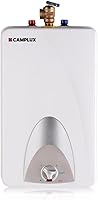 CAMPLUX ME40 4 Gallon Electric Mini-Tank Water Heater - Point-of-Use Under Sink Instant Hot Water, 120V UL Listed, Wall/Floor Mount