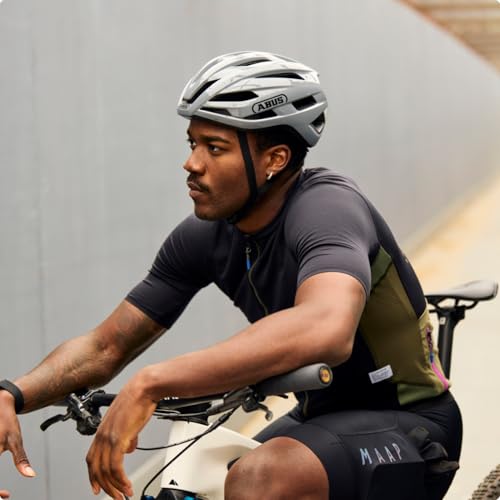 ABUS Casco StormChaser ACE para ciclismo de carretera, casco ligero para ciclismo de competición, cicloturismo y ciclocross, para hombre y mujer, talla L, Pure Grey - imagen 5