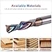 SpeTool 1/4 Inch Shank Downcut Spiral Router Bit 1/4 Inch Cutting Diameter 1 inch Cutting Length with Extra Long Life Coating CNC Router Bits End Mill for Woodwork Mortise Slot