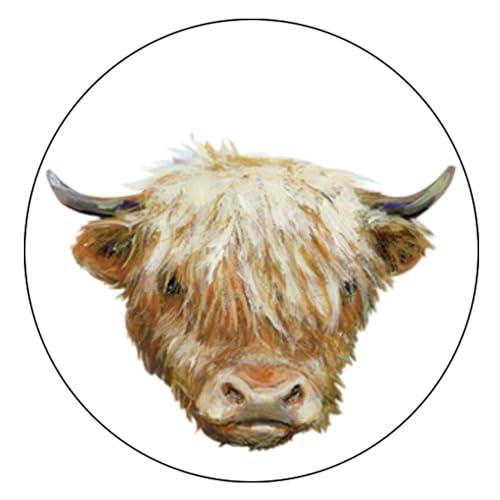 Taza de cerámica con vaca Highland multicolor miniatura 3