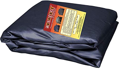 Image of Autofact Car Body Cover Compatible for Nissan Datsun Go Plus with Mirror Pockets (Navy Blue)