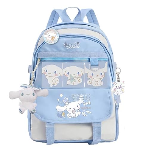 Vocha Kawaii Backpack - Cute School Bags for Girls Secondary School, Korean Japanese Backpack (Blue1)