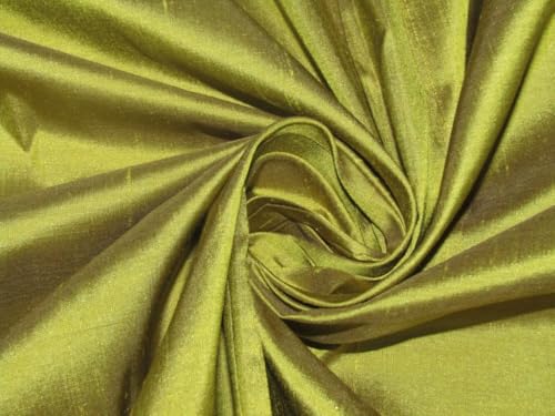 Soie Dupion vert kaki 137 cm tissu idéal pour coudre vos tenues de soirée