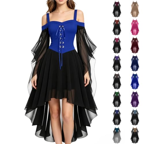 Witch Dress Halloween Costumes For Women Butterfly Sleeve Mesh Dresses