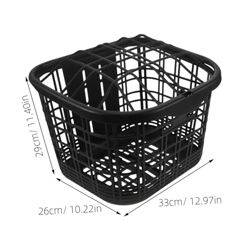 HOODANCOS 電動自転車用大型耐荷重製前カゴ 簡単取付け対応 多機能バイクコンテナ 通勤通学向け丈夫なバイクバスケット