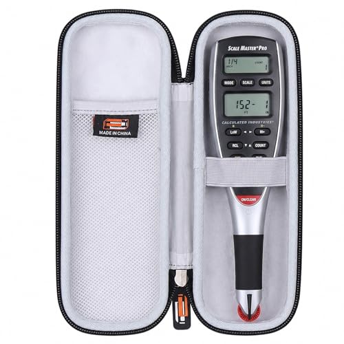 Hard EVA Carry Case Compatible with Calculated Industries Scale Master Pro 7.3-Inch Digital Plan Measure (6025), Portable Shockproof Storage Box (Case Only)