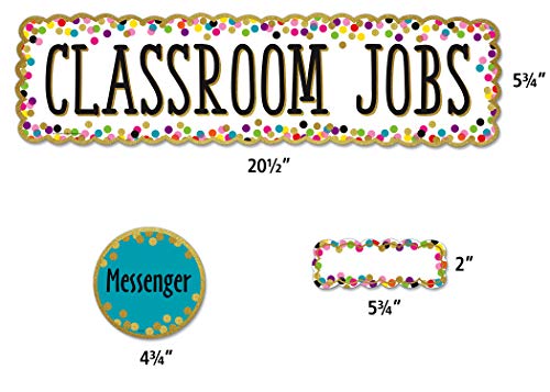 Image of Teacher Created Resources Confetti Classroom Jobs Mini Bulletin Board (TCR8802)
