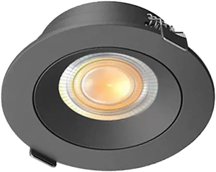 Foco LED empotrable ultrafino y regulable en color oscuro de 9W y 12W