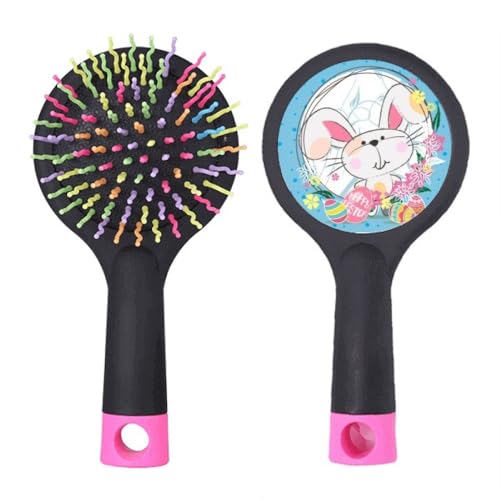 Brosse à cheveux démêlante anti-nœuds avec base coussin flexible pour lisser sans casser le cheveu
