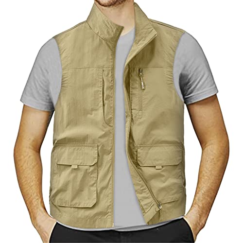 Gilet de pêche homme à poches fini l'encombrement en été