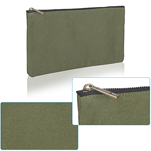 Heavy Duty 16 Oz. Canvas Tool Bags With Metal Zippers Multi Purpose Waterproof Smart Storage Pouches Everyday Utility Tool Bags Organizer Best For Handymen Repairmen Woodworker (Multi Color) #TOP2