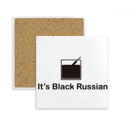 Coaster Cocktail Russe cadeau original sous-verre imprimé multicolore