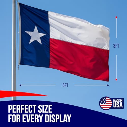 Drapeau du Texas de qualité supérieure pour décoration américaine