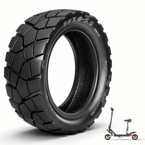Prodrocam 9x3,0-5,5 Tubeless Reifen für Kukirin G2 Pro (Neu) Elektroroller 9 Zoll Ersatzreifen Schlauchlose Vakuum Reifen Vorne/Hinten (1 Stück)