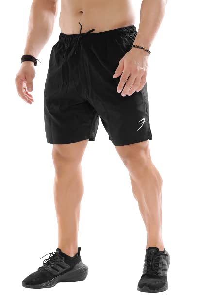 Double Layer 2 in 1 Sports Shorts with Inner Tights for Men Gym Tight Short with Pocket