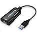 Acquisizione video HDMI, scheda di acquisizione Adattatore da HDMI a USB Dispositivo di acquisizione video portatile 1080P 60fps, Plug and Play per trasmissioni in diretta, giochi, riunioni