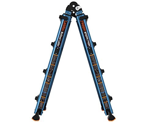 Image of LANBITOU Ladder A Frame Extension 14Ft Multi Position for Home 330lbs