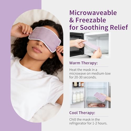 Organic Linen Eye Pillow with Lavender & Flaxseed - Relaxation for Yoga, Meditation & Stress - Microwavable Warm/Cool Compress - Mindful Gift - Thumbnail 3