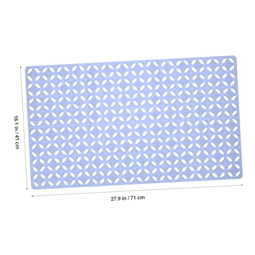 Alfombrilla de ducha flexible TOPBATHY antideslizante gris para baño de diseño rectangular 3