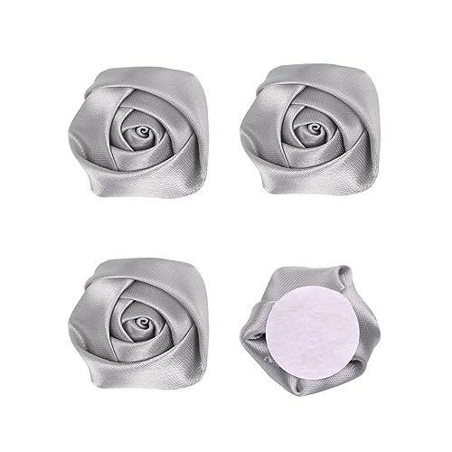 YAKA 20pcs Handmade Stereo Fabric Rose Flowers for DIY Headdress