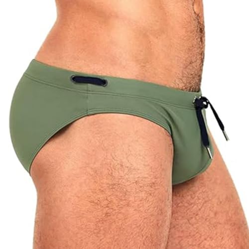 Men's Stretch Swimwear Bikini Swimming Briefs High Elasticity Softness Drawstring Swimsuits Board Surf Shorts Trunks4