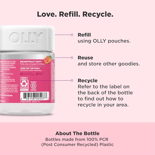 Olly 858158005077 Undeniable Beauty Gummy, For Hair, Skin, Nails, Biotin, Vitamin C thumb #4