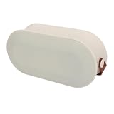 HELEVIA Altoparlante per Microfono Aspetto Carino Luce Ambientale Altoparlante Wireless Portatile Ad Alta Potenza per Feste in Casa (Doppio microfono bianco)