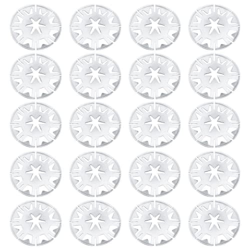 20 Pièces Attaches Thermique Voiture - Rondelles De Serrage Métalliques 30mm - Argent
