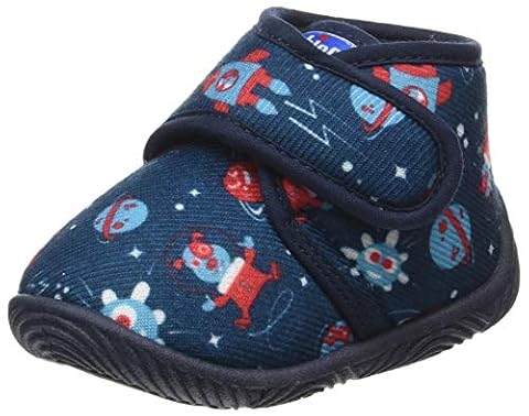 Chicco, Buty wewnętrzne dla chłopców, wygodne, elastyczne, oddychające i lekkie, buty do nauki chodzenia dla chłopców, odpowiednie do domu i przedszkola, zaprojektowane we Włoszech, niebieski 2, 26 EU