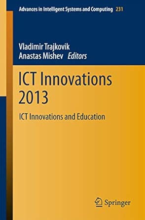 ICT Innovations 2013: ICT Innovations and Education: 231 2014th Edition book cover