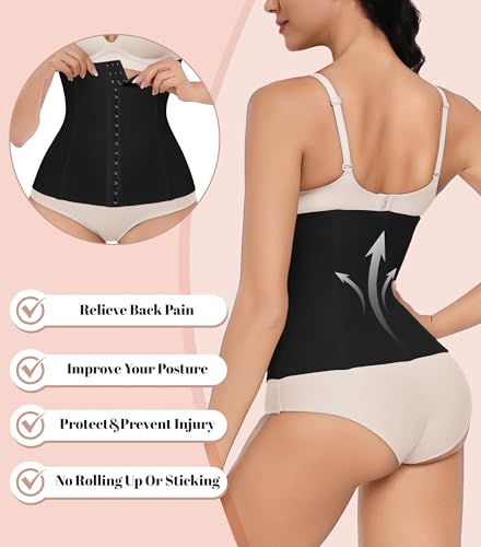 EUYZOU Women Waist Trainer Corset Postpartum Fajas Tummy Control Girdle Shapewear Waist Cincher3