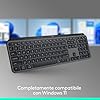 Logitech MX Keys S,Tastiera Wireless,Profilo Basso,Digitazione Precisa,Tasti Programmabili,Retroilluminazione,Bluetooth,USB C Ricaricabile,per PC Windows, Linux, Chrome, Mac, Italiano QWERTY - Grigio