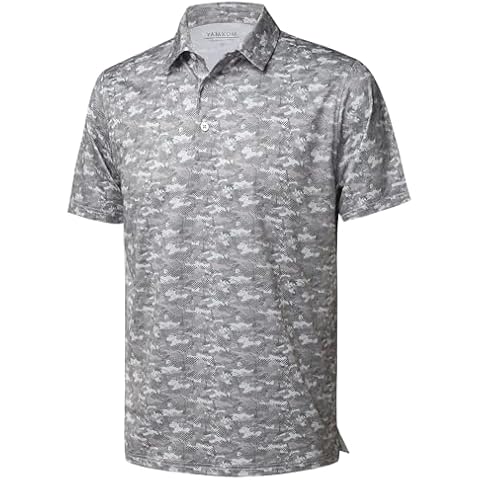 YAMXDM Mens Moisture Wicking Golf Polo Shirt Cover