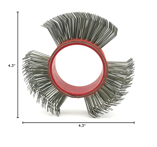 Image of Abrasive Wire Wheel Belts, 23mm Bristle Blasting Wheels, 1PCS | 0.7mm Carbon Spring Steel, Coarse Wire Wheel for Surface Blaster, Metal Blaster Wheels, Bristle Blasting Tool