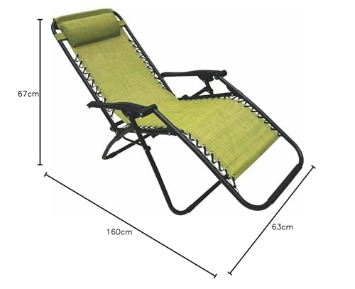 Chaise Gran Relax Rouge Galileo Casa Rio en texte pour jardin