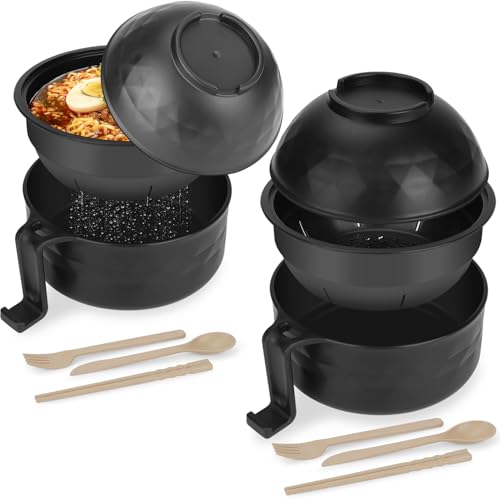 Ramen Bowl Set of 2 with Utensils