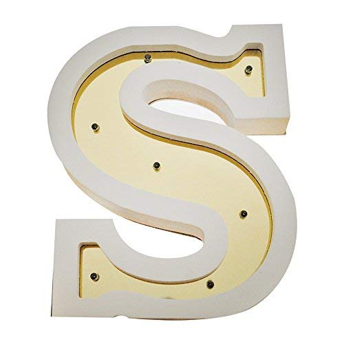Led alphabet lumière S Risecollection Monogram Light pour déco