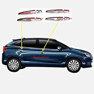 Exterior Chrome Accessories Combo Kit Suitable for Maruti Baleno 2022 Onwards (Set of 16pcs)