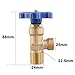 WP-15 Argon Gas Cylinder Valve with Copper Head for Welding Equipment,Replacement Repair Tool for Household Utility and Garden Tools（Big Teeth Bottle Head）
