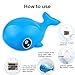 Tinabless Bath Toys, Bath Toys for Toddlers, Whale Induction Spray Water Toy with LED Light Automatic Induction Sprinkler Bathtub Toys for Infants (Blue)