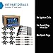 TRQ Ignition Coil & Spark Plug Kit 17 Piece Iridium Spark Plugs Compatible with 2002-2006 Cadillac Escalade 1999-2007 Chevrolet Silverado Avalanche Suburban Tahoe GMC Sierra Yukon 2003-2007 Hummer H2